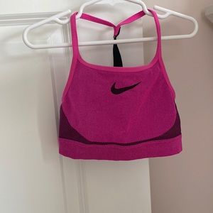 Nike Dri-fit pink sports bra, Size M